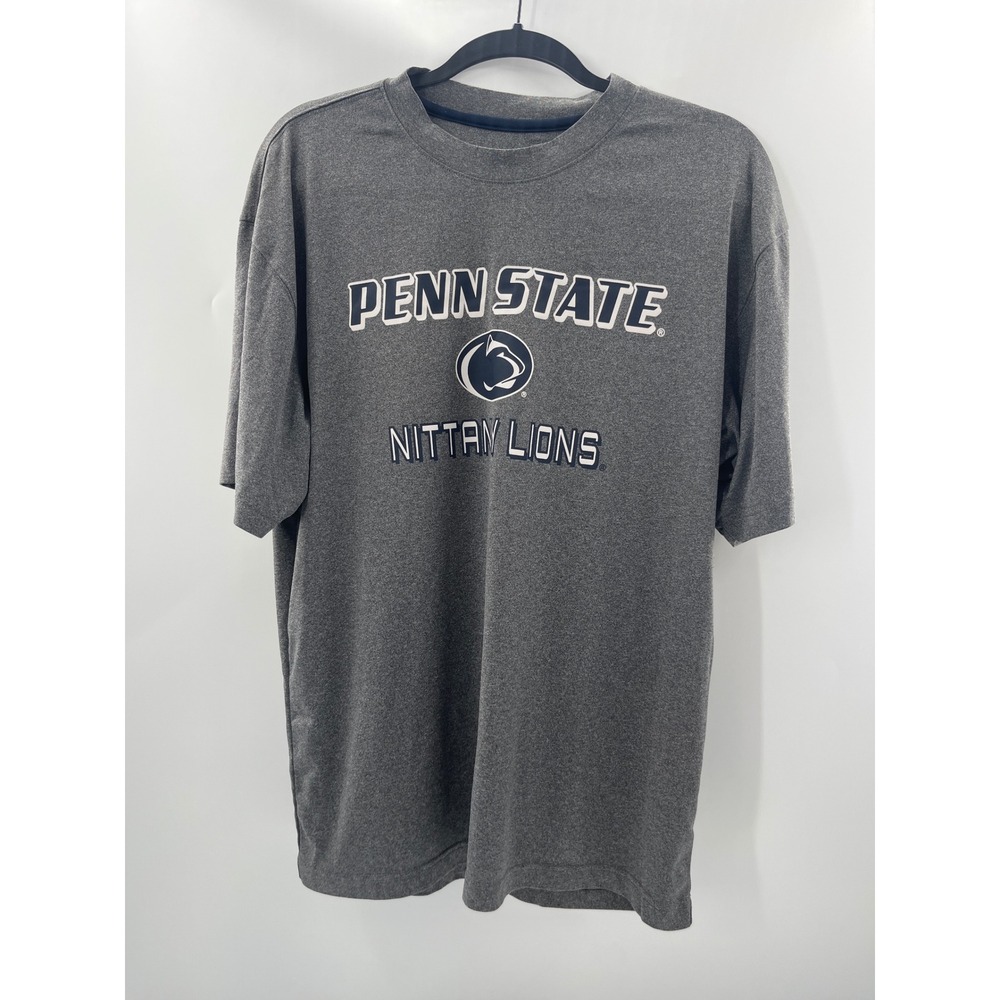 Penn State Nittany Lions Gray Performance T-Shirt Mens Large PSU NCAA Tee